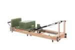 Folding Oak Pilates Reformer (Sage Green) - Image 2